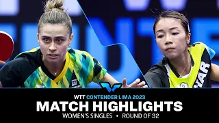 Bruna Takahashi vs Liu Hsing-Yin | WS R32 | WTT Contender Lima 2023