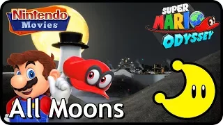 Super Mario Odyssey - Cap Kingdom - All Moons (in order with timestamps)
