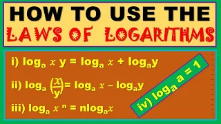 HOW TO SOLVE QUESTIONS ON LAWS OF LOGARITHMS | GCSE, IGCSE AND KCSE MATHS | AQA, EDEXCEL CIE, OCR