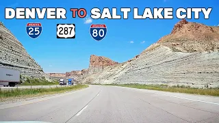 Denver To Salt Lake City , real time road trip, interstate 80 / 25 , highway 80 Wyoming / Utah