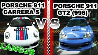 NFS World Porsche 911 Carrera S vs Porsche 911 GT2 (996) [LANGJB]