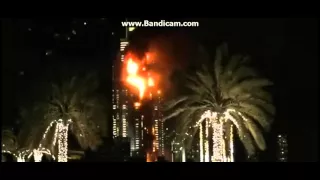 LIVE: Dubai Skyscraper Huge Fire - New Year's Eve 2016 Fireworks