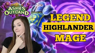 Legend with Highlander Mage | Hearthstone | Ashes of Outland