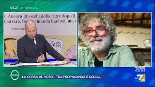 Elezioni, Makkox: "Campagna elettorale semplice, fatta per scimpanzè. La campagna PD mi ha ...