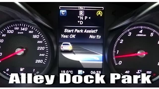 2015 Mercedes C-Class W205 Parktronic Auto Active Alley Dock Parking Assist System Review part 2