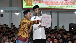 Pesan Santri ke Presiden Jokowi: Jangan Lupa Bahagia, Ojo Nesu