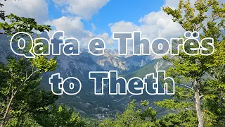 Driving over Qafa e Thorës to Theth, Albania