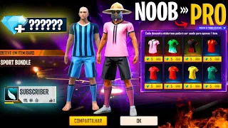 Free Fire new account to *PRO* gift in 15min - look how it became😱🔥