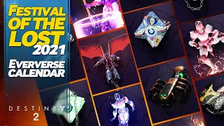 Festival of the Lost 2021 - Eververse Calendar - Destiny 2