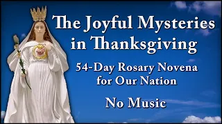 Joyful Mysteries in Thanksgiving No Music - 54-Day Rosary Novena for Our Nation - Most Holy Rosary