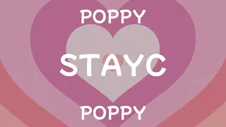 STAYC - POPPY Color Coded Lyrics