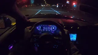 Ford Mustang GT 2019 PoV Night Drive Autobahn