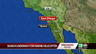 Search underway for missing Marine Corps helicopter in San Diego area