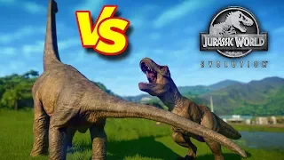 Jurassic World Evolution - ТИРЕКС против БРАХИОЗАВРА И ДИПЛОДОКА  #16