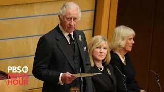 WATCH: King Charles III addresses Scottish parliament following death of Queen Elizabeth II
