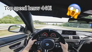 Top Speed test BMW 440i M-Performance POV drive