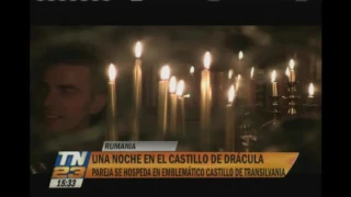 Pareja alojó en el castillo de Drácula