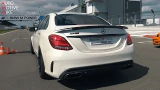 725HP RENNtech Mercedes-AMG C63S w/ AKRAPOVIC - LOUD ACCELERATIONS & REVS!