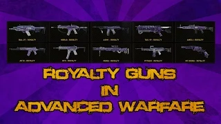 All Royalty Guns In Call Of Duty Advanced Warfare