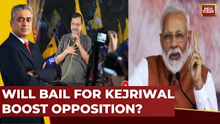 Newstoday With Rajdeep Sardesai Live: Kejriwal Walks Out Of Tihar, Will Bail For Kejriwal Boost Oppn