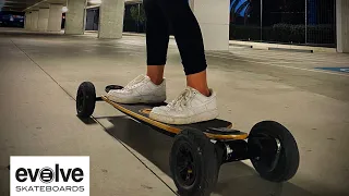 Evolve skateboard cruising in Melbourne