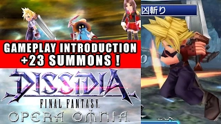 Dissidia Final Fantasy Opera Omnia - Gameplay Introduction & 23 Summons !! (DFFOO)