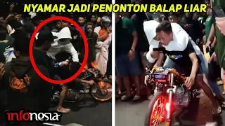 KAPOK...! Aksi Balap Liar DISERGAP POLISI Yang Menyamar Jadi Penonton