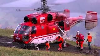 Montafon.TV - Stützenfliegen der Panorama Bahn mit Kamov Helikopter Teil 1