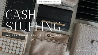 Cash Stuffing | $1,655 | April No. 4| Sinking Funds + Savings Challenges | Jeulia Jewelry Unboxing
