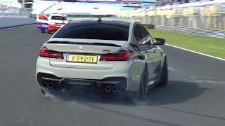 BMW M5 F90 Competition Doing a FORBIDDEN Drift at Car Show!
