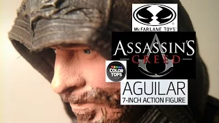 Fu-Reviews: McFarlane Toys Assassin's Creed 2016 Movie Aguilar Blue Color Tops Figure