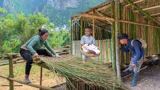 Life Single Mother: Build a complete kitchen - Go To Forest To Catch Fish Get Help From Good People