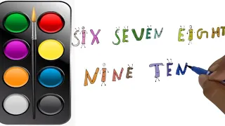 Six to Ten Counting in Words, Six to Ten Counting For Kids, Jassu Kids Arts