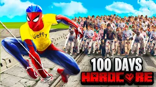 Jeffy Survives 100 DAYS as SPIDERMAN in a ZOMBIE APOCALYPSE in GTA 5!