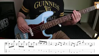 Badge by Cream Bass Cover with Tab/Notation: Jack Bruce