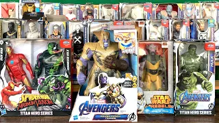 24 Bonecos Marvel Vingadores e Novos Star Wars : Hulk, Thanos, Capitão America, Thor, Homem de Ferro