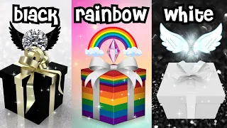 CHOOSE ONE : Black, Rainbow or White | Test your luck and pick a box | Choose Your Gift