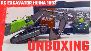 Rc Excavator From High-Quality ABS and Alloy Metal Price 2 Million | Huina 1593 Unboxing