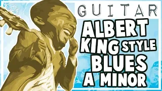 Albert King Style Blues Backing Track in Am