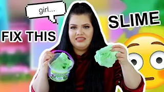FIX THIS STORE BOUGHT SLIME CHALLENGE! Make this Putty Pretty!