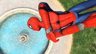 Spider-Man Ragdolls Epic Fails | GTA 5 Euphoria Physics Funny Moments Part.11