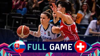 Slovakia v Switzerland | Full Basketball Game | FIBA Women's EuroBasket 2023 Qualifiers