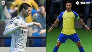 CRISTIANO RONALDO SIUUU from FIFA 15 to 23