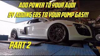 ADD POWER TO YOUR AUDI BY ADDING E85 TO YOUR PUMP GAS!!! PART 2