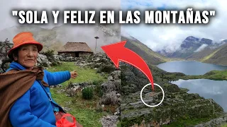 "GLOTILDA" TODA SU VIDA VIVE SOLA EN LAS MONTAÑAS, CRIANDO SUS OVEJAS 🏞