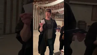 Adam Rupp beatboxer Home Free opening his gifts at his 40th birthday party (partial video)