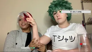 TodoDeku in Character Livestream