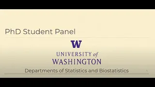 2020 UW Statistics Graduate Student Panel