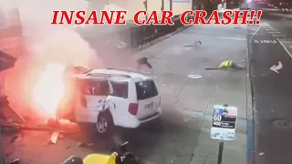 Insane car accident on Kensington ave, philadelphia pa! 3 people killed!