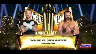 WWE 2K24 Bonus match   CM Punk vs Drew McIntyre